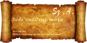 Szécsényi Anita névjegykártya